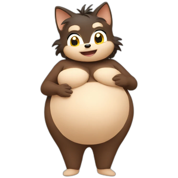 Pregnant sonic belly emoji