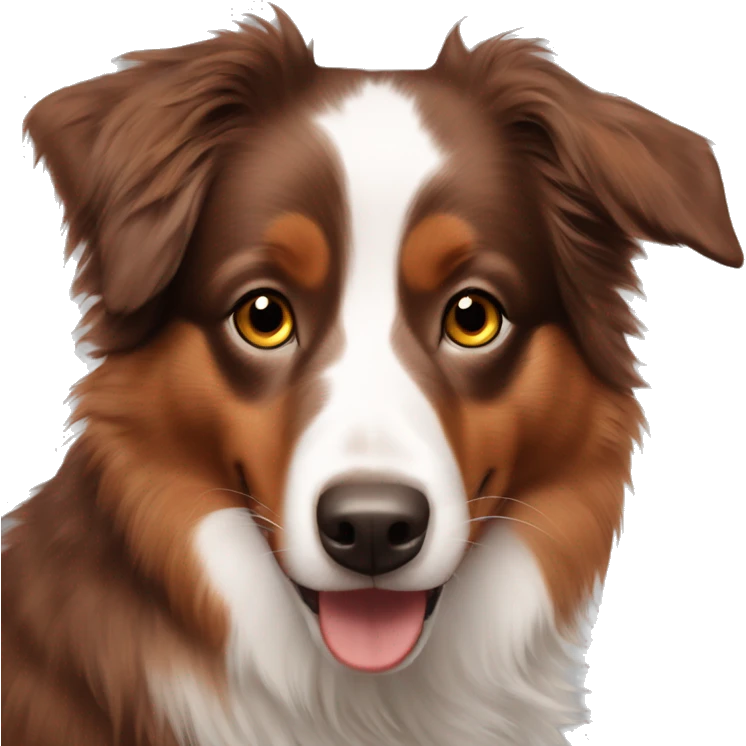 Red tri Australian shepherd  emoji