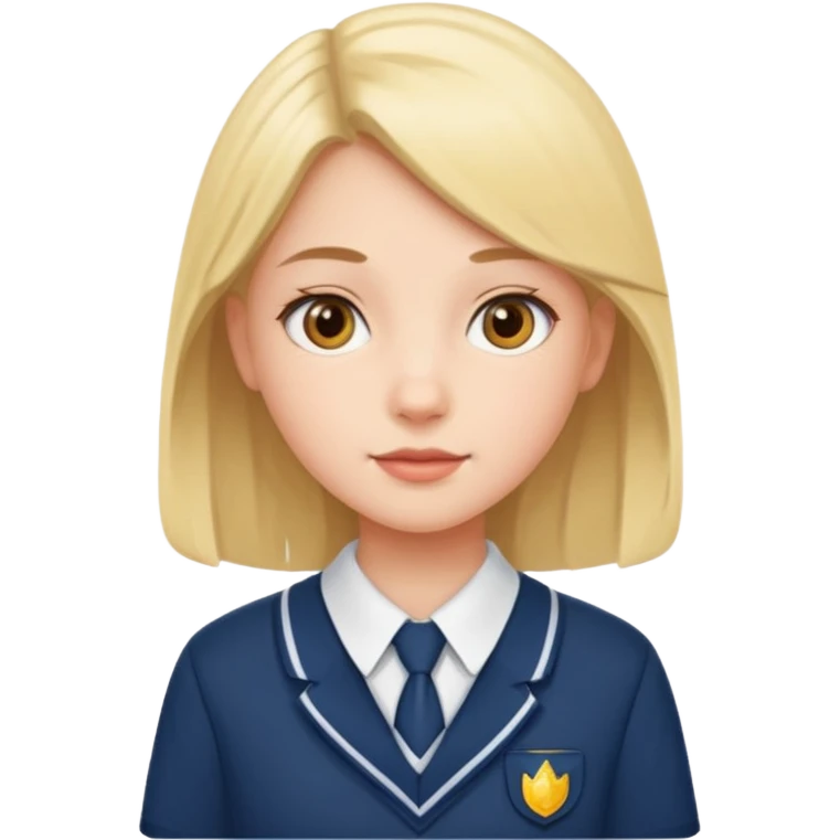 교복입은 단정한 여자 emoji
