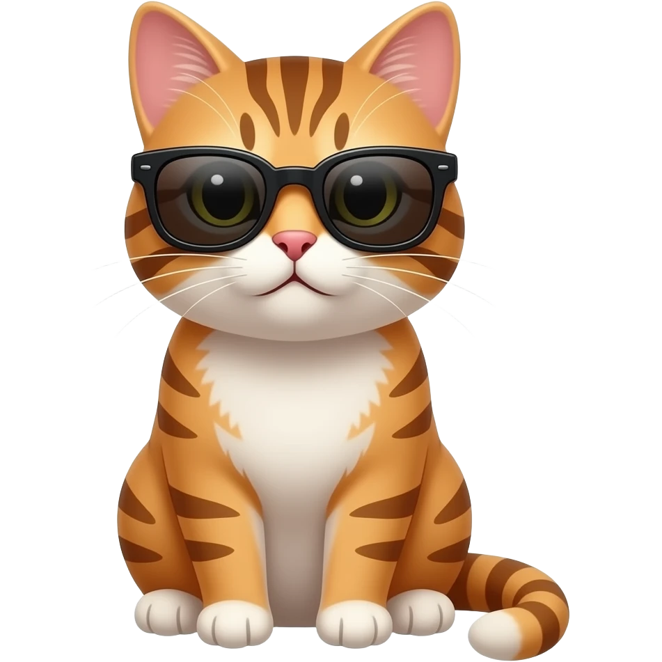 Cat wearing sunglasses emoji