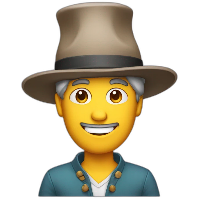 crazy hat maker emoji