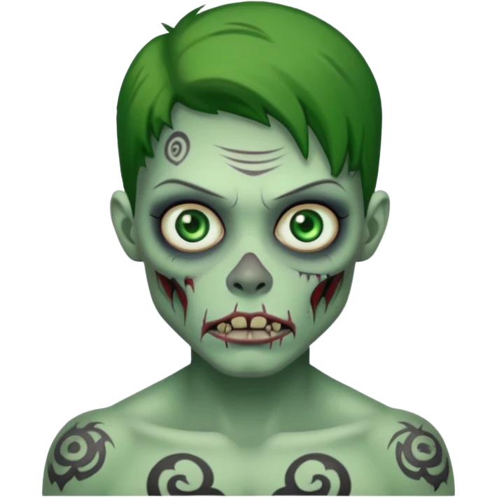 tattooed zombie emoji