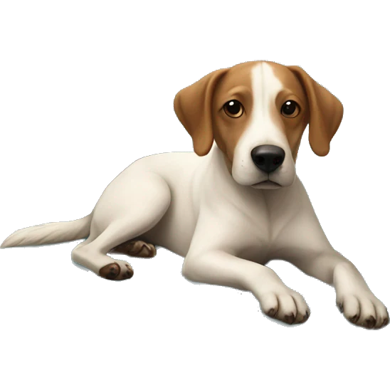 realistic dog on couch with squirrel  emoji