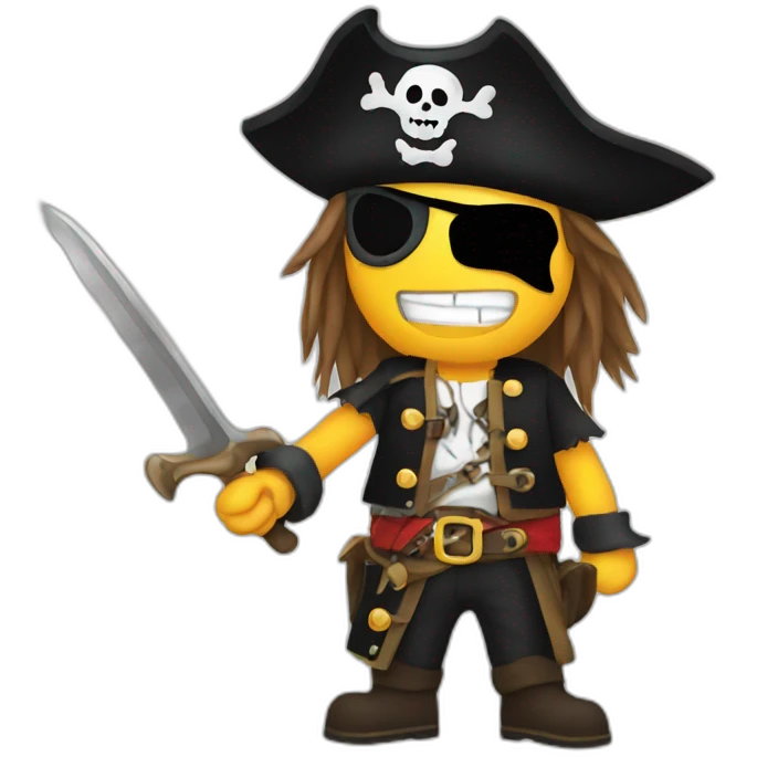 pirate metalhead emoji