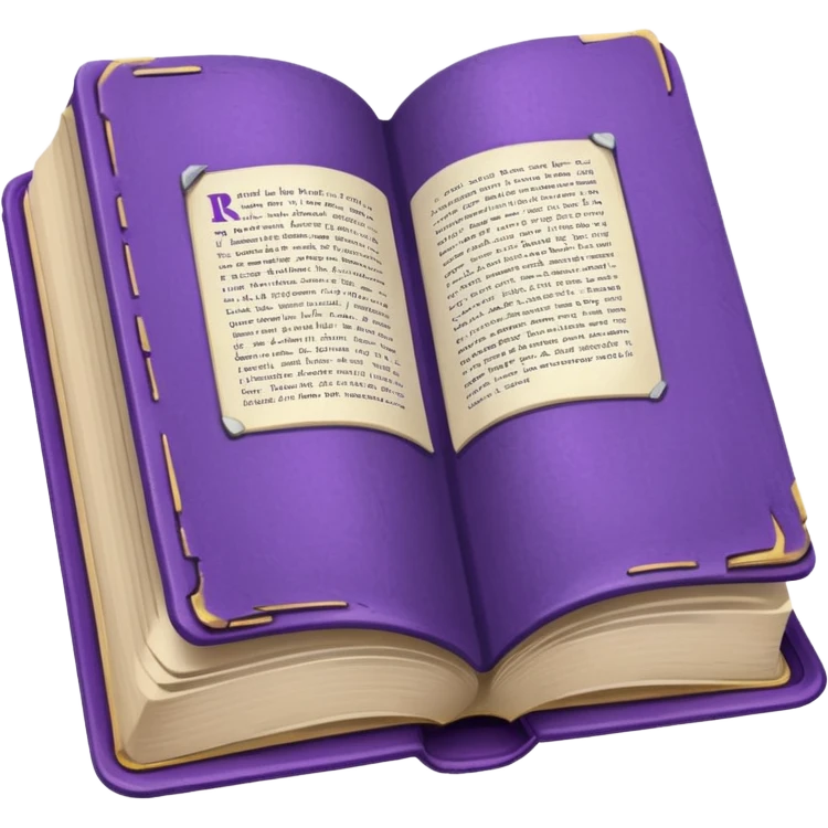 open book with purple cover emoji