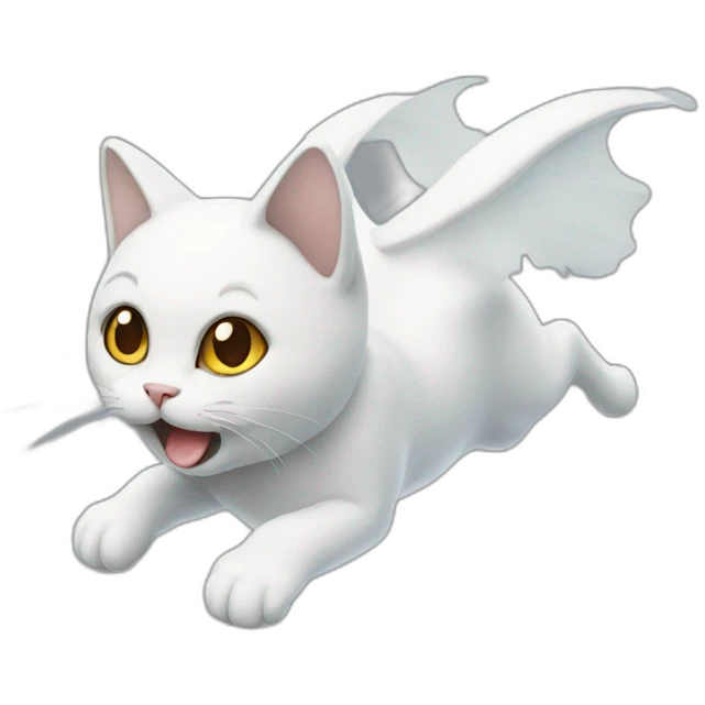 Flying-ghost-cat emoji
