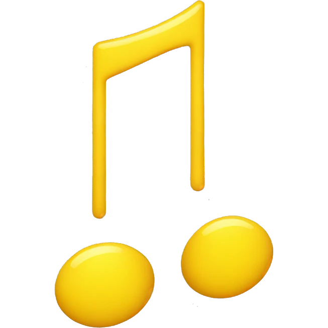 yellow music note emoji