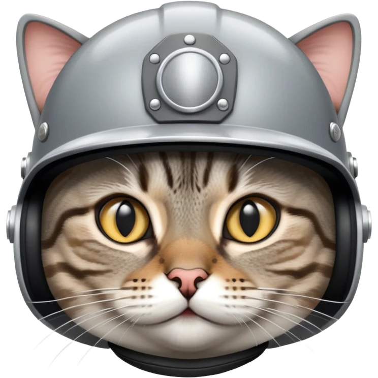 Cat with a helmet  emoji