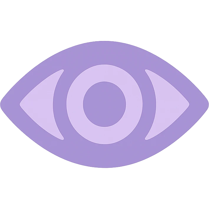 A dull purple eyes emoji