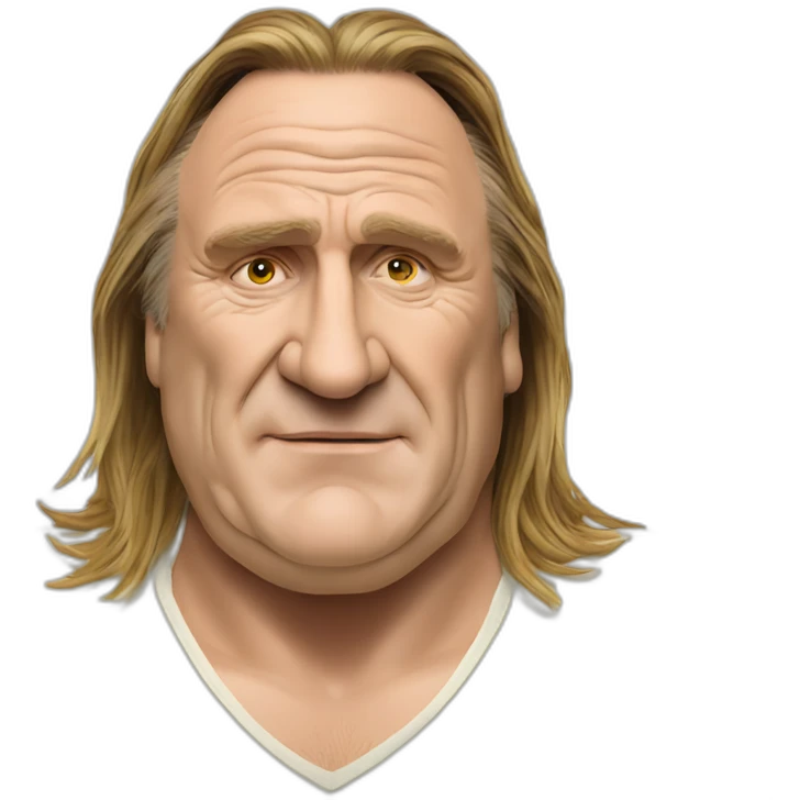 Gérard Depardieu in rasta smocking emoji