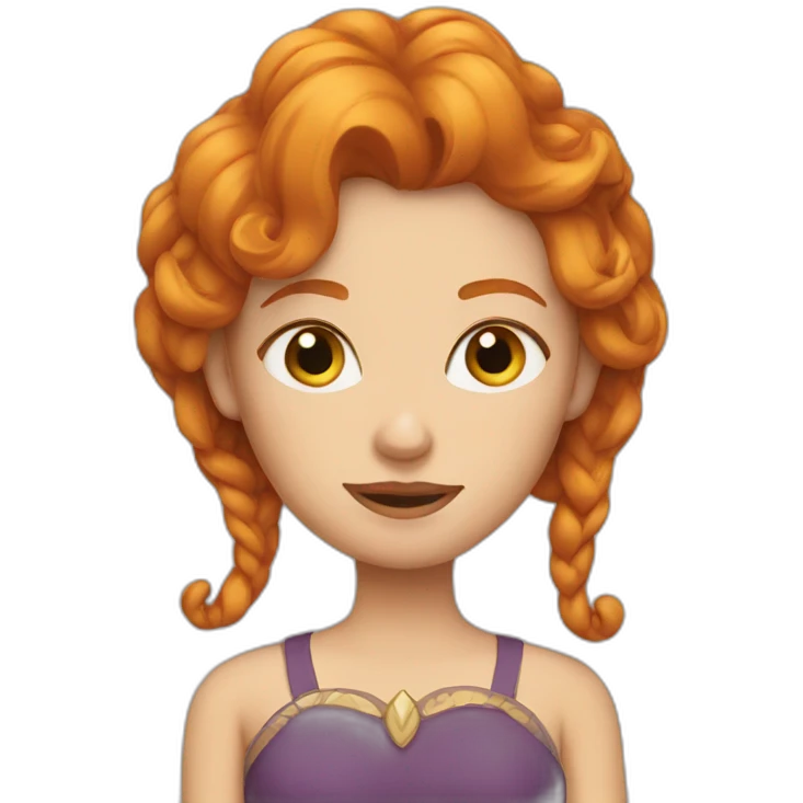Ginger queen emoji