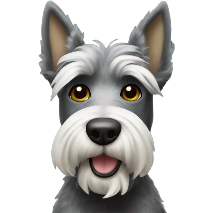 Grey Scottie dog Starbucks  emoji