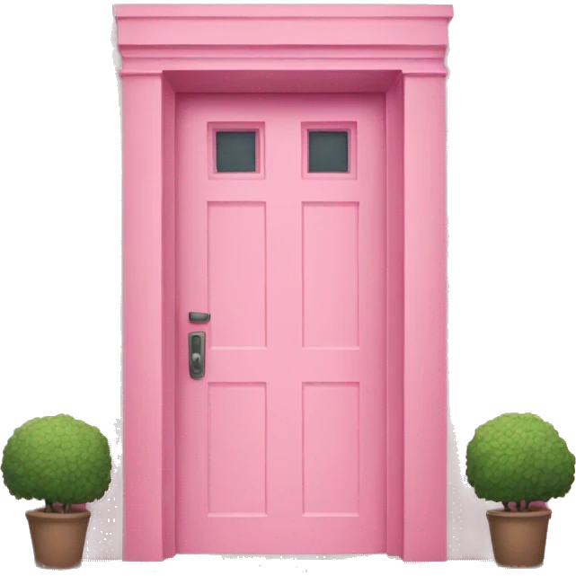 Pink door emoji