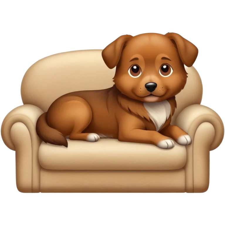 Dog on a couch emoji
