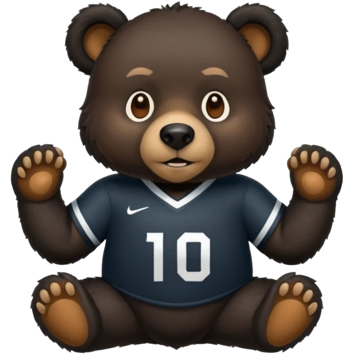 black bear with jersey emoji