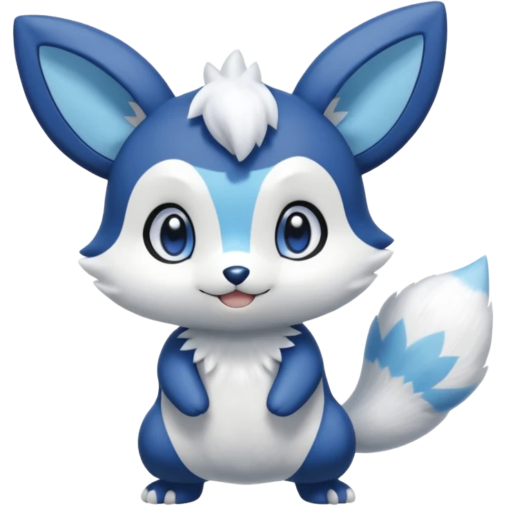 Shiny Minccino-Meowstic-Oshawott-Hybrid (Full body) emoji