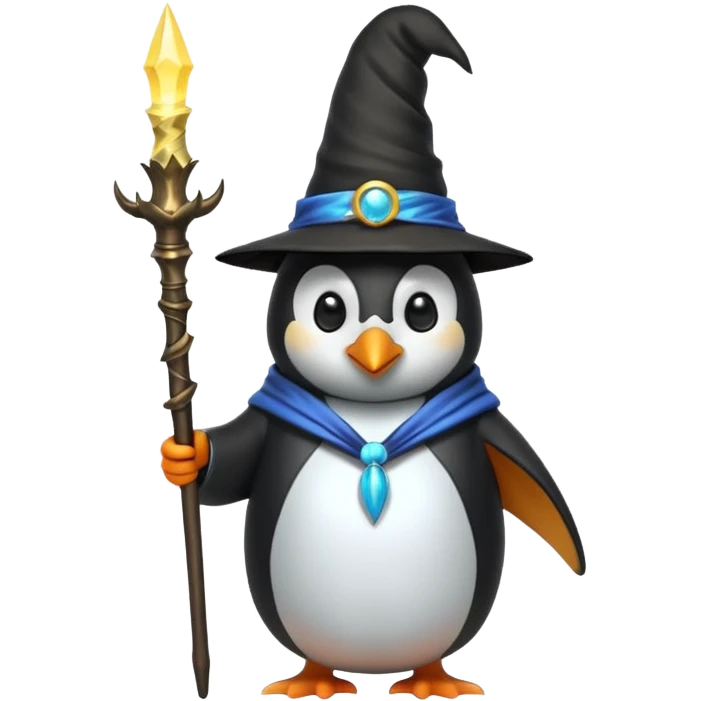 Penguin Wizard emoji