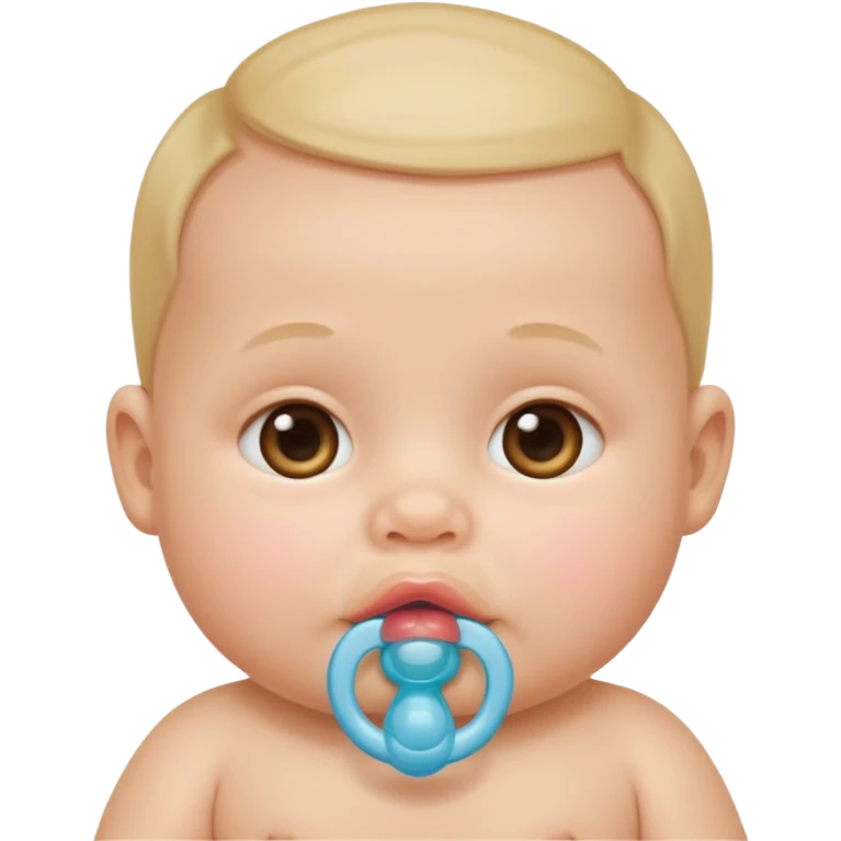 baby with pacifier emoji