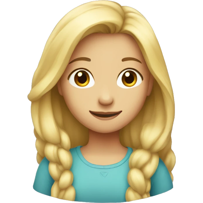 fair-haired girl  emoji