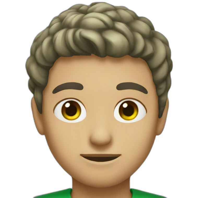 Ojo verde intenso emoji