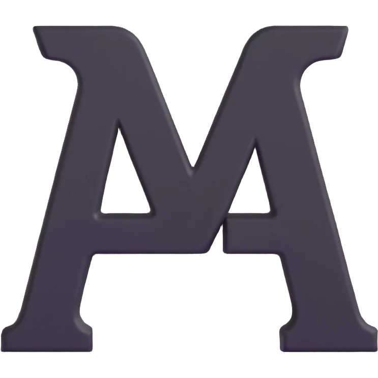 3D Russian Cyrillic letters emoji