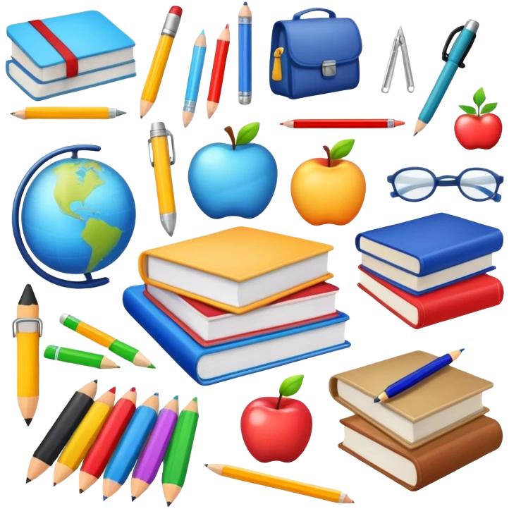 school supplies emoji
