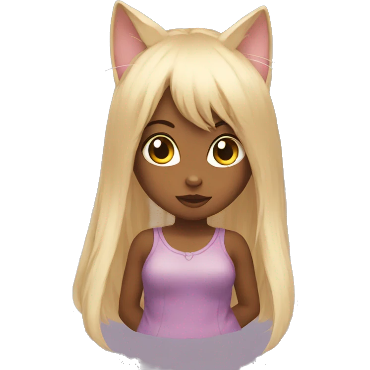 catgirl love eyes emoji