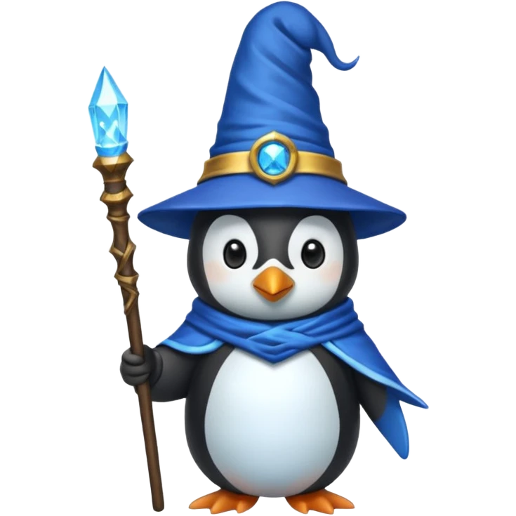 Penguin Wizard emoji