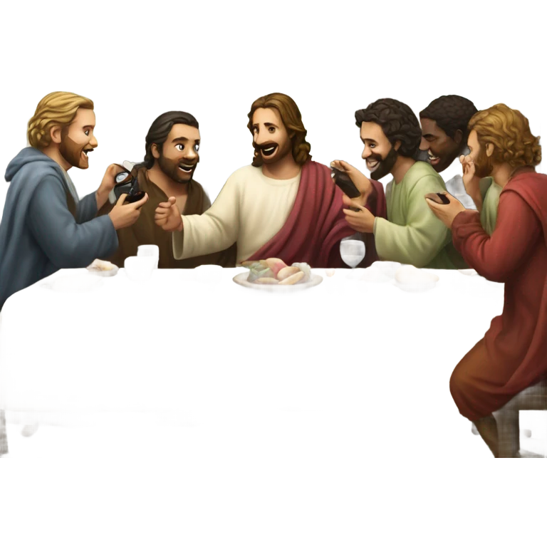 Belly celly telephone last supper breakfast  emoji