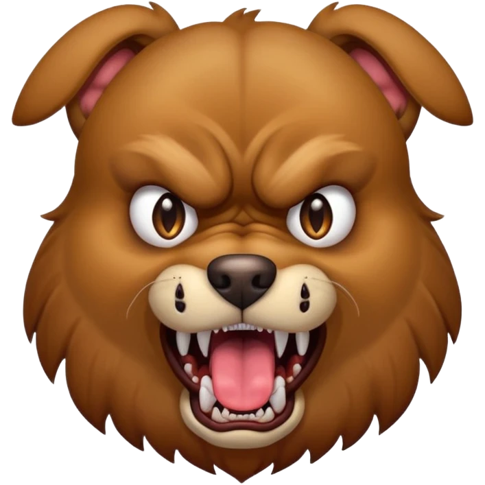 perro enojado emoji