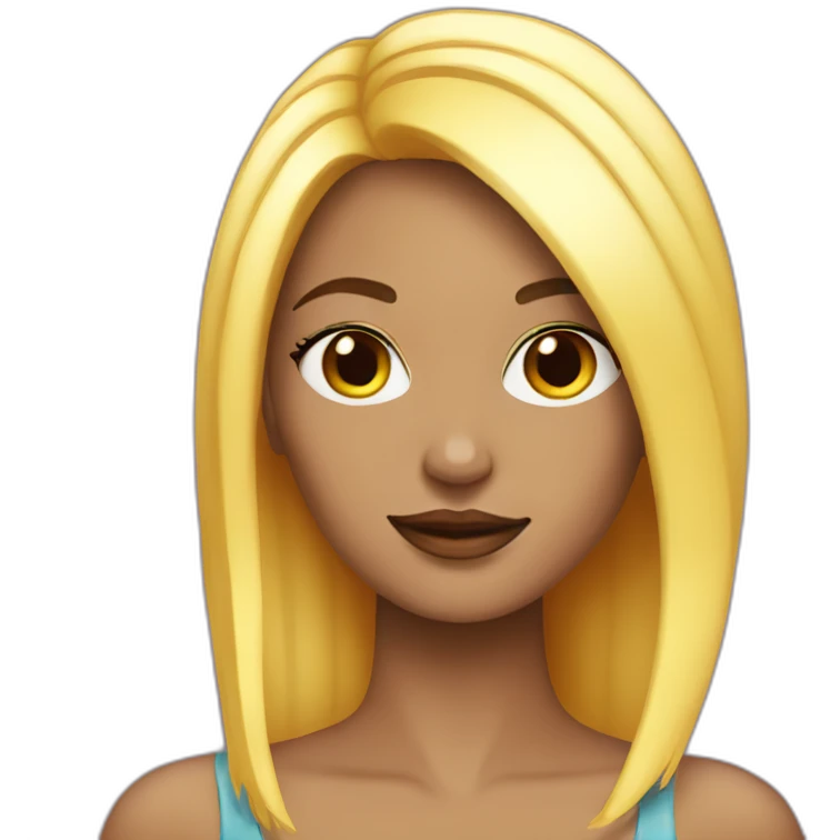 Posh-Girl-with-raibow-hair emoji