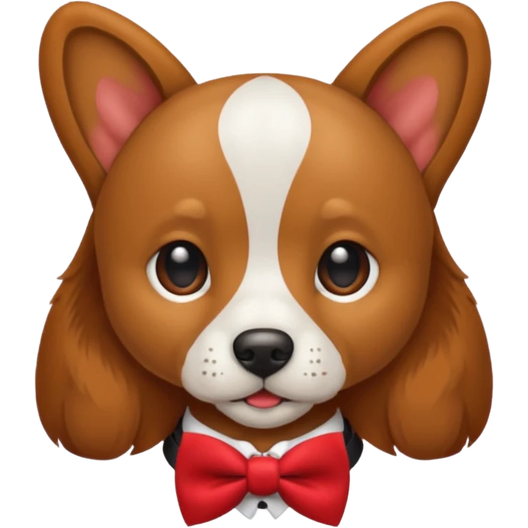 Dog with bow tie emoji