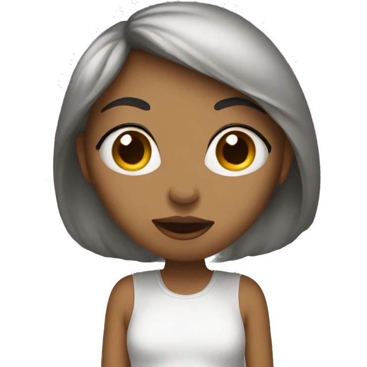 Woman send a kiss emoji