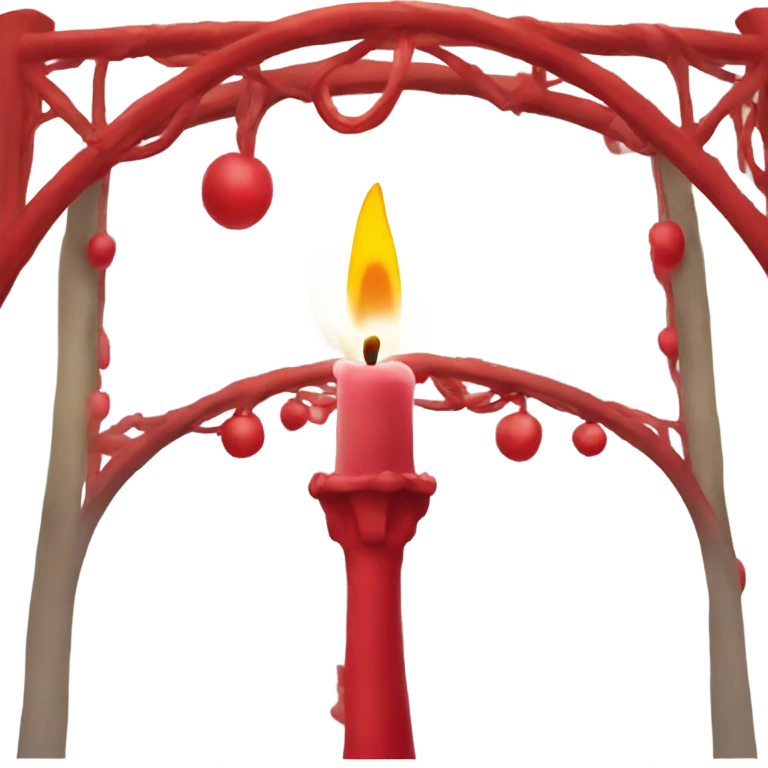 Red candle arch   emoji