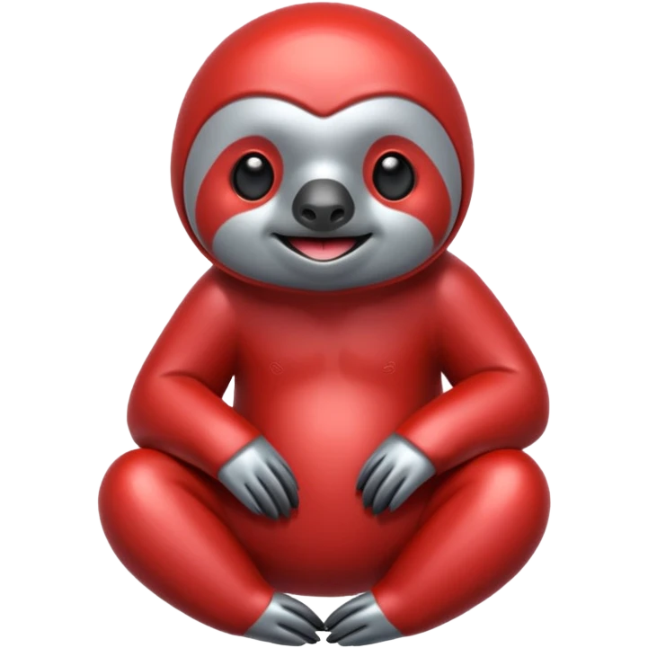 metal red sloth emoji