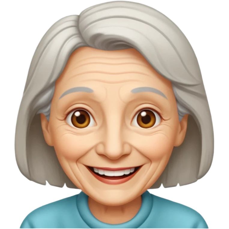 Old happy woman emoji