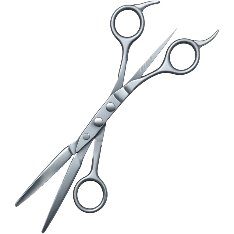hairdressing scissors with finger rest emoji