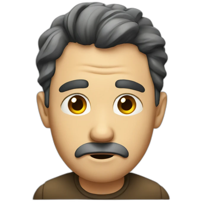 Bored men emoji