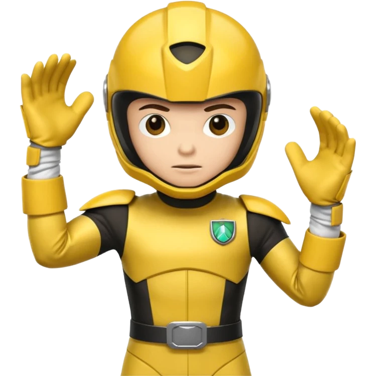 Power ranger yellow emoji