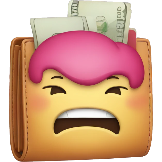 happy fat wallet emoji