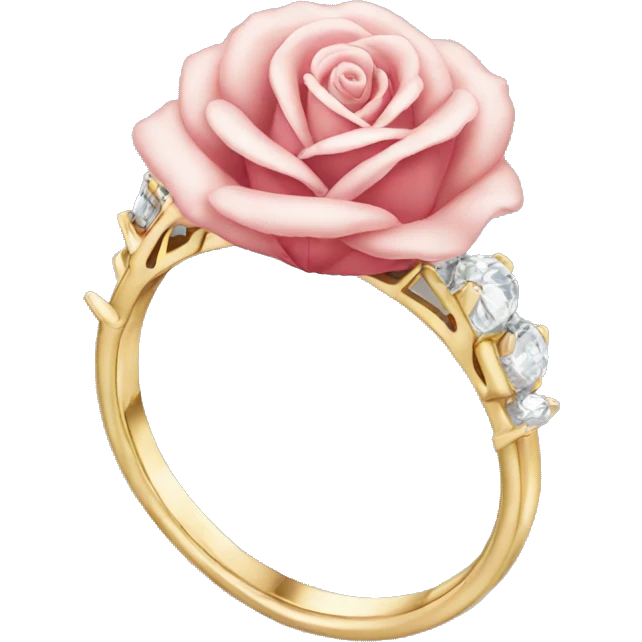 Rose engagement ring emoji