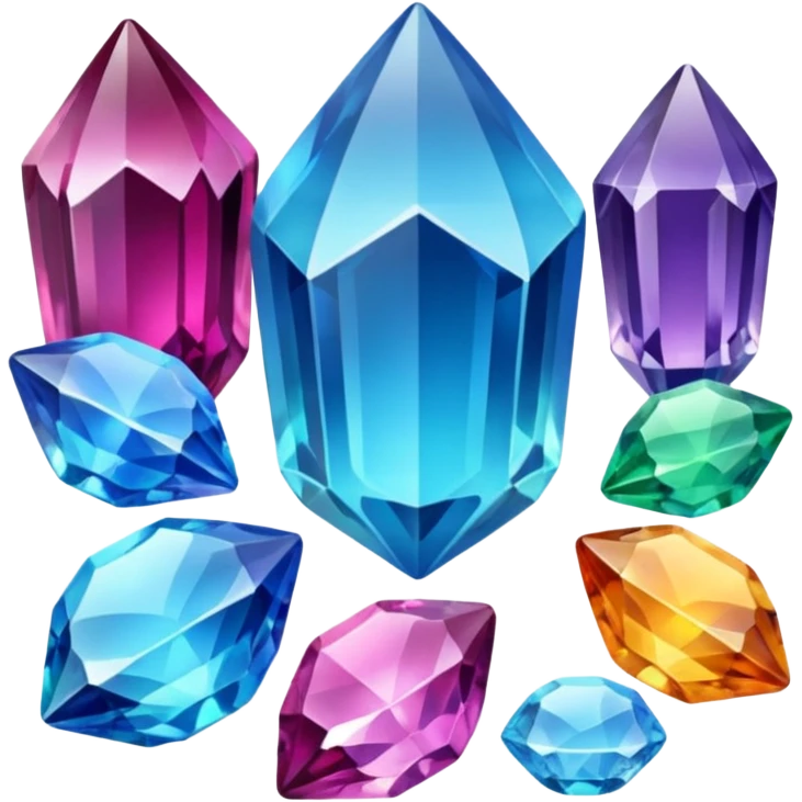 Crystals gemstones emoji
