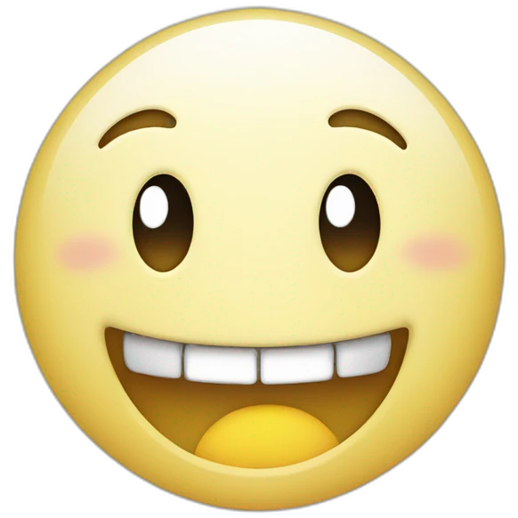 Smiling face with open mouth and cold sweat emoji
