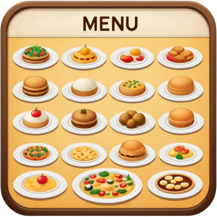 menu emoji