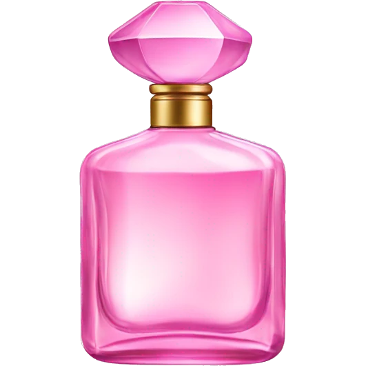 Glass perfume pink emoji