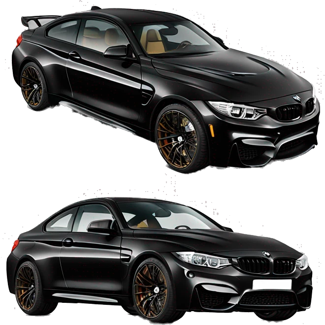 BMW M4 competition f83 black  emoji