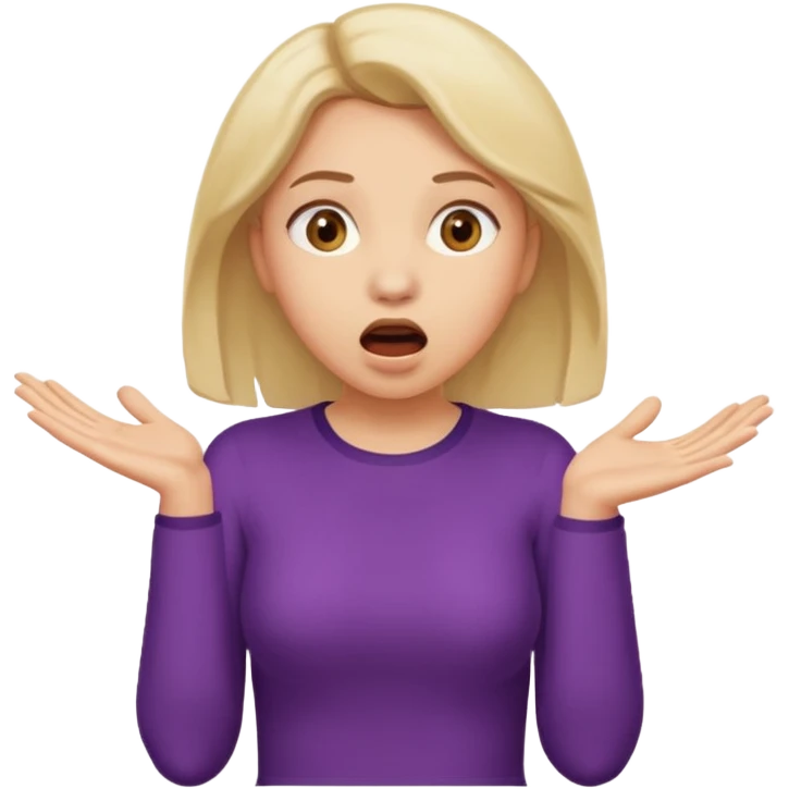 woman surprised with her hands over her mouth, full body emoji
