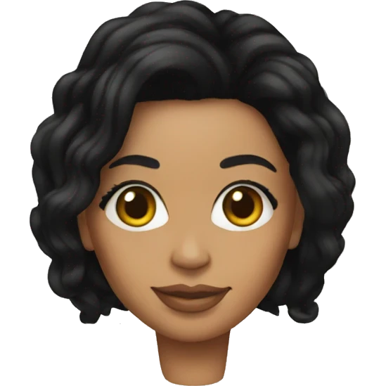 beyonce with black hair emoji