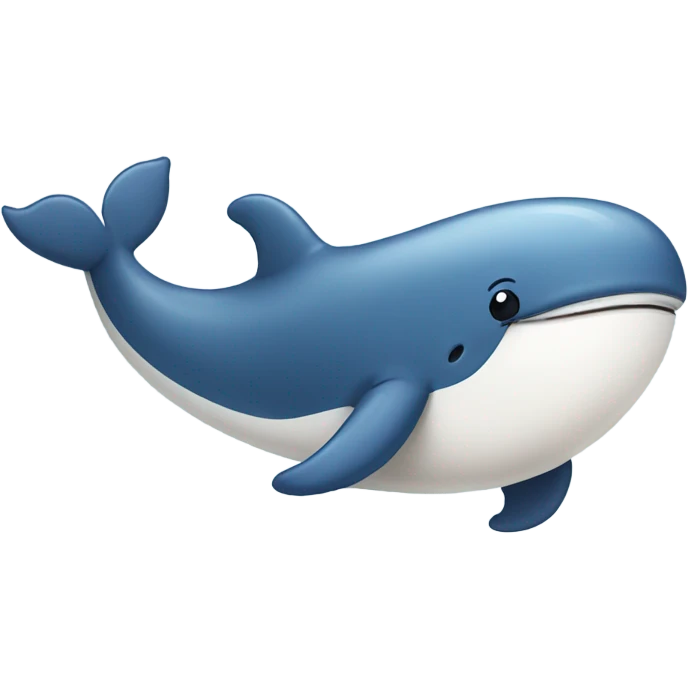A cute Smiling whale emoji