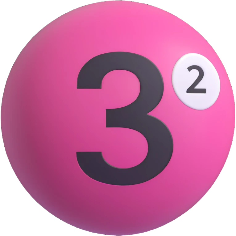pink billiard ball with the number 23 inside a white circle emoji